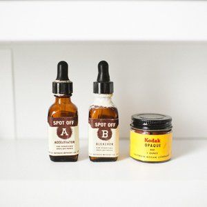Vintage Photography Chemical Decor Bottles Kodak